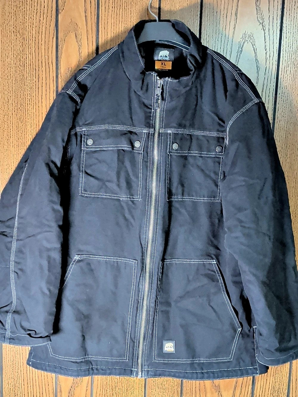 Men's BERNE Workwear Jacket Black XL Tall Excellent Condition